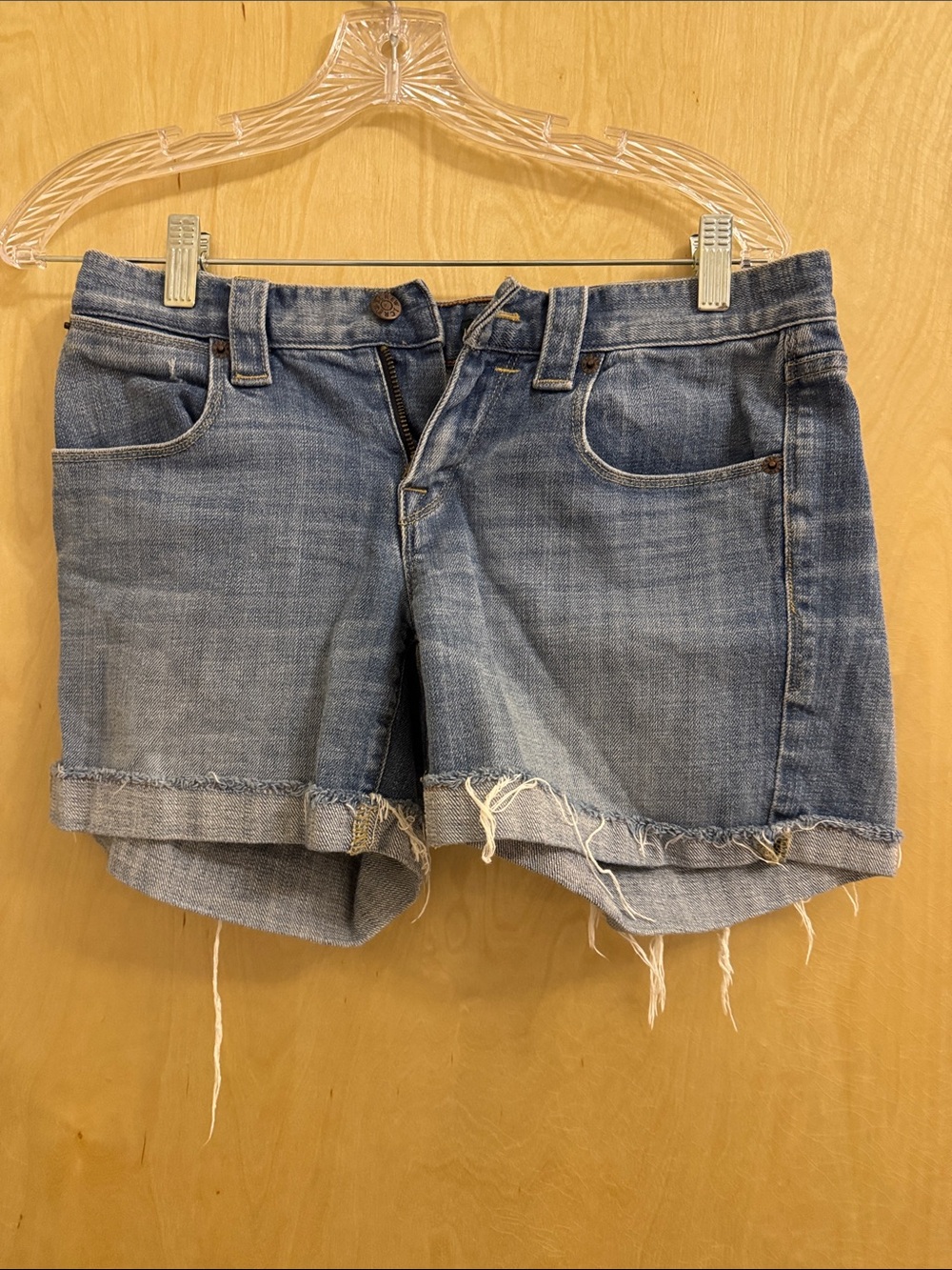 J. Crew Light Blue Distressed Denim Shorts
